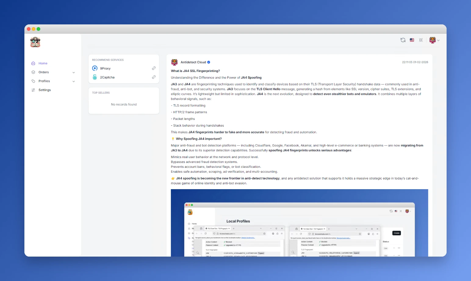 Machine Spoofing Interface
